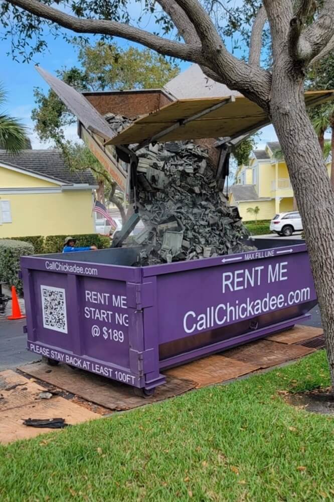 15-yard dumpster rental on the treasure coast