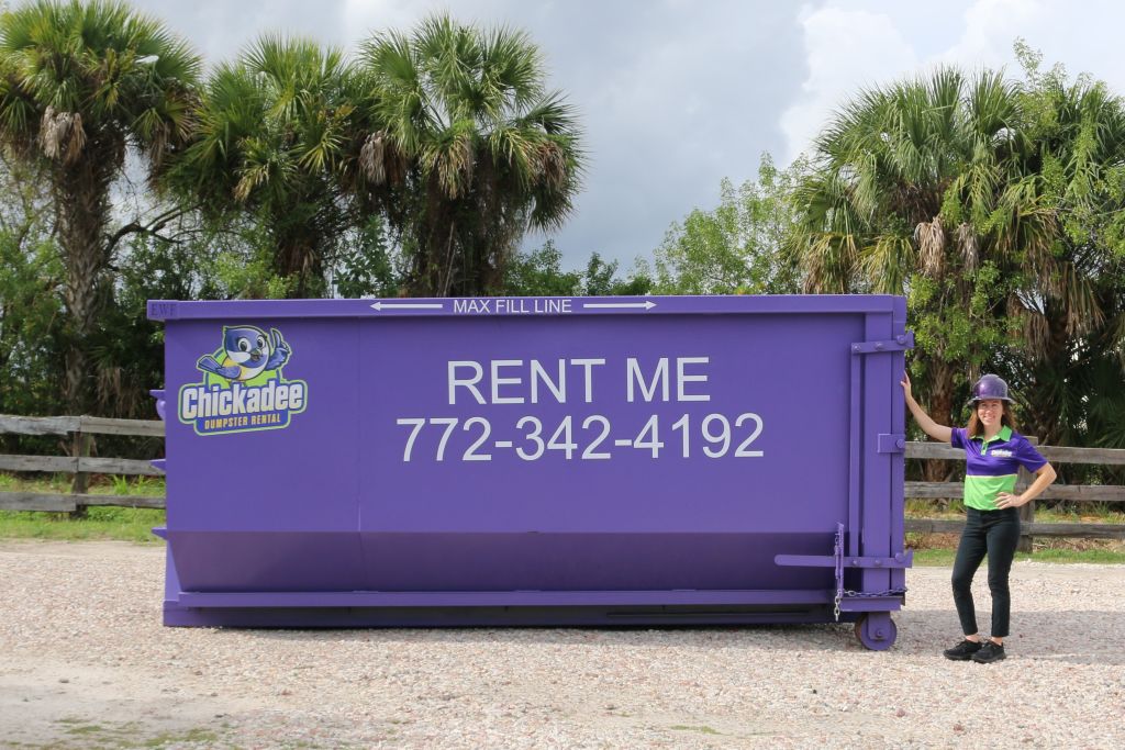 20-Yard Dumpster Provide By chickadee dumpster Rental