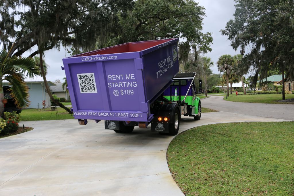 Waste management Provided and delivered by chickadee dumpster rental