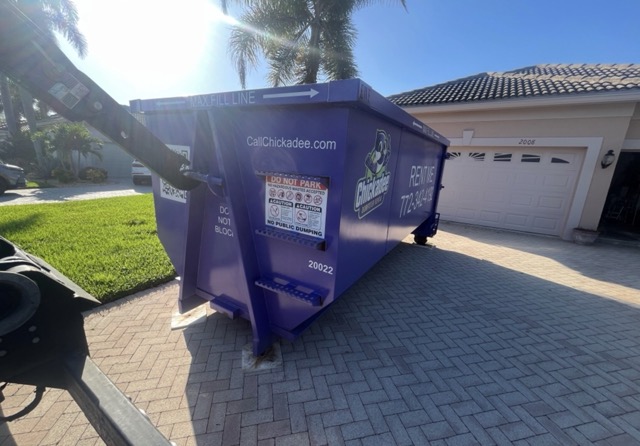 Chickadee Dumpster Rental 20yard dumpster exchange in port saint lucie fl