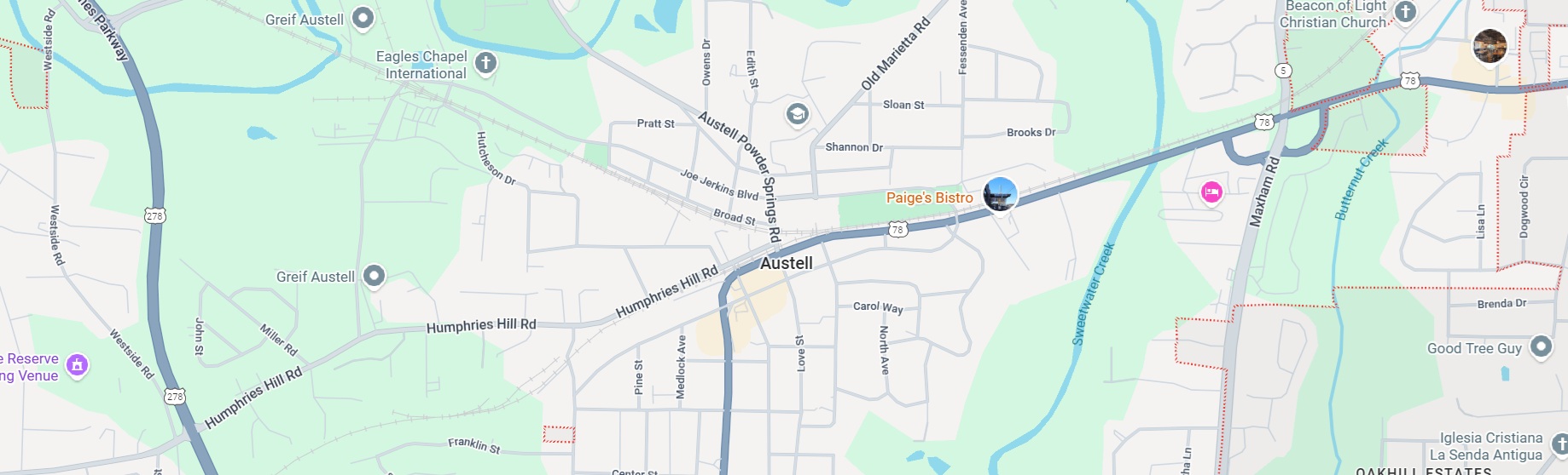Third Day Dumpster Rentals Service Area is in Austell GA