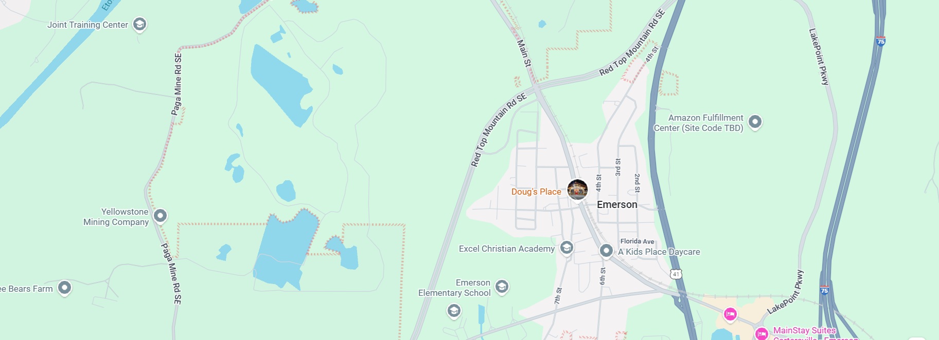 Third Day Dumpster Rentals Service Area is in Emerson GA