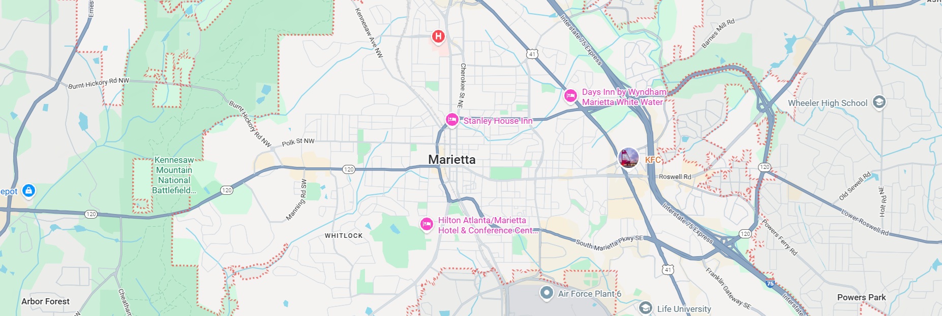 Third Day Dumpster Rentals Service Area is in Marietta GA