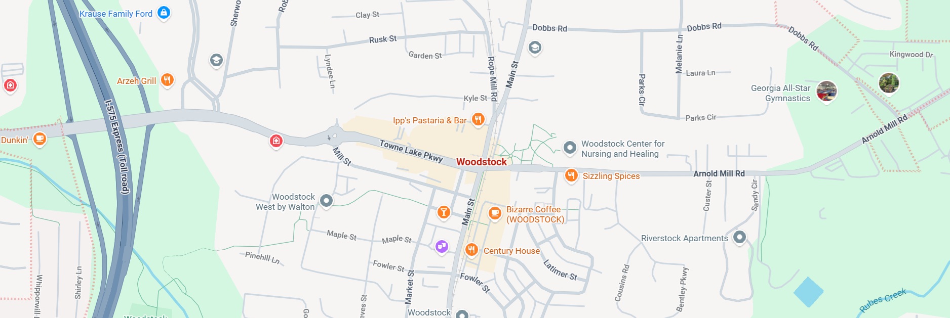 Third Day Dumpster Rentals Service Area is in Woodstock GA