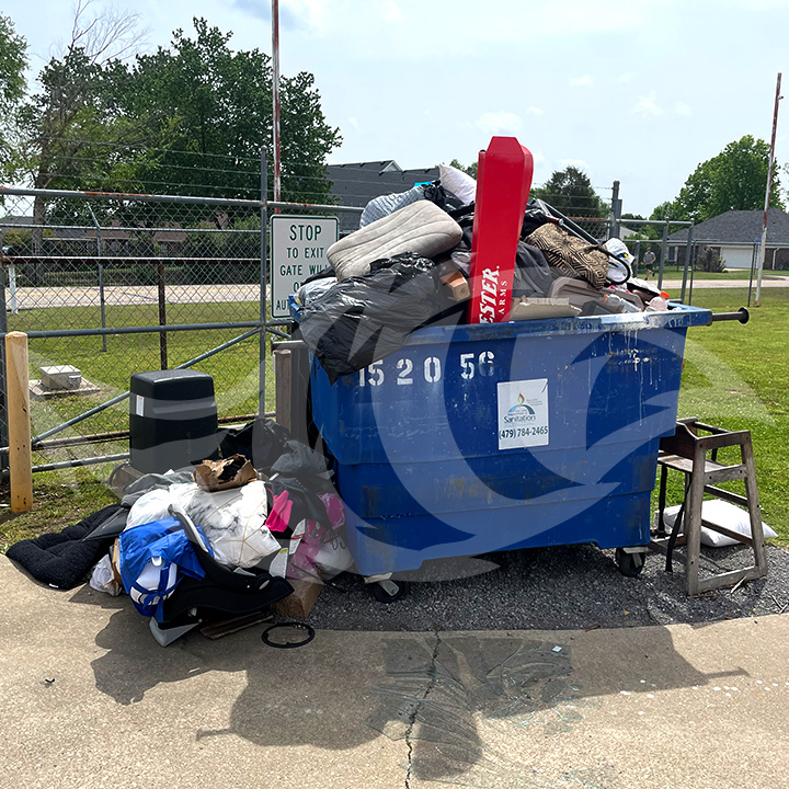 Dumpster Overflow Before