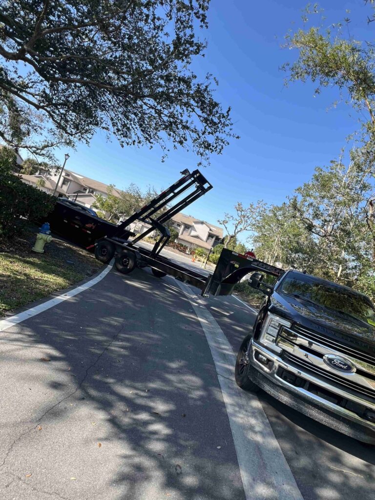 Longboat Key FL dumpster rental for luxury property remodel.