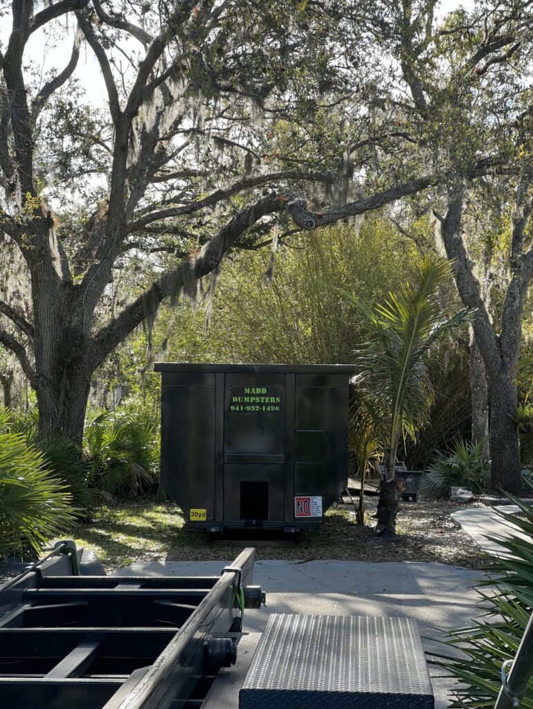 Nokomis FL residential dumpster rental for moving cleanup
