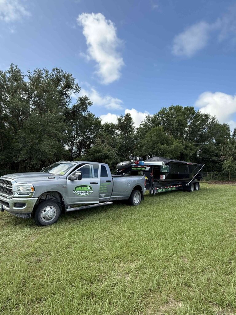 Parrish FL residential dumpster rental for home renovation.