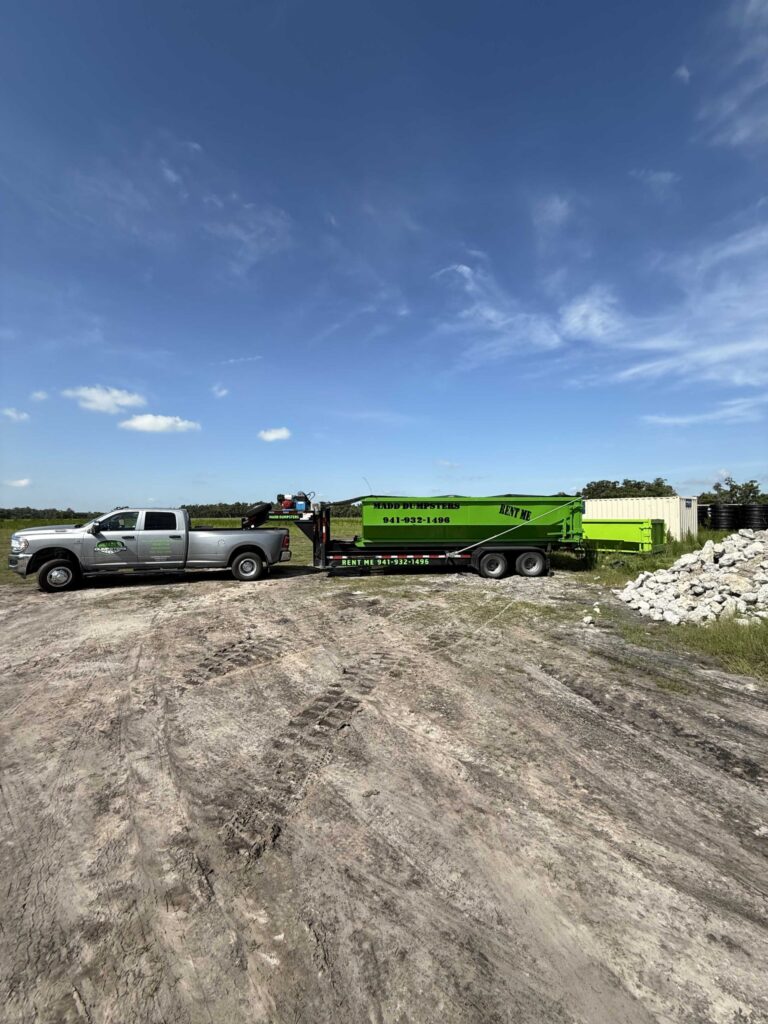 Myakka City FL large dumpster rental for rural property cleanup.