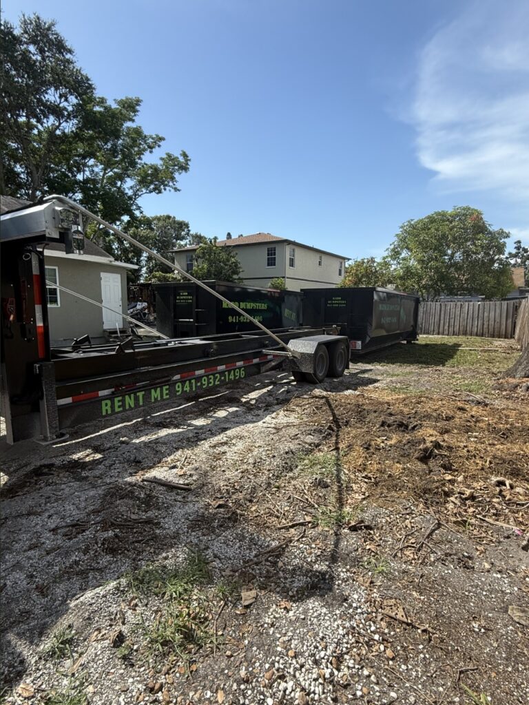 Sarasota FL dumpster rental for residential remodel.