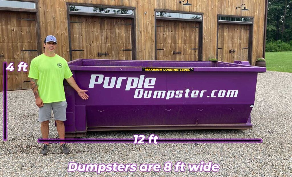 PurpleDumpster.com - 10 yard dumpster