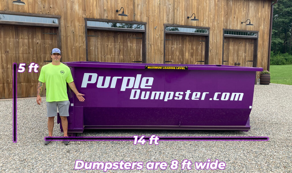 PurpleDumpster.com - 15 yard dumpster