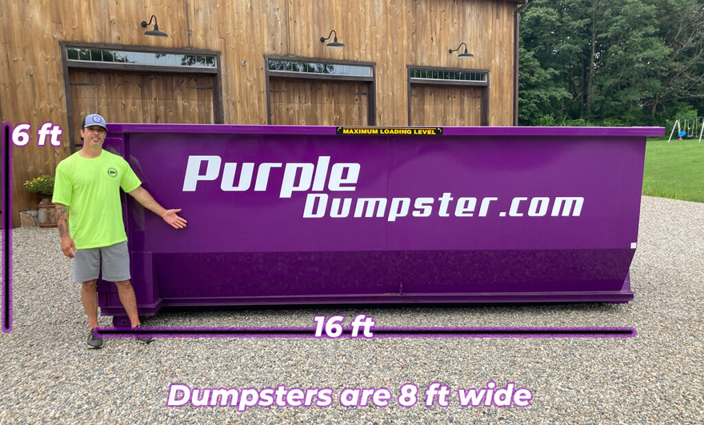 PurpleDumpster.com - 20 yard dumpster