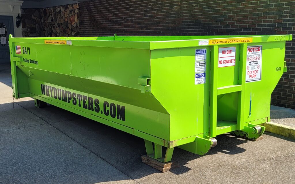 Home 13 yard roll-off dumpster rental